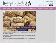 Tablet Screenshot of grapeexpectationswine.com